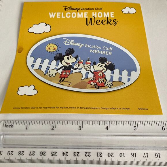 Disney Vacation Club DVC Magnet Car Refrigerator Welcome Home Weeks 2025 - Picture 4 of 4